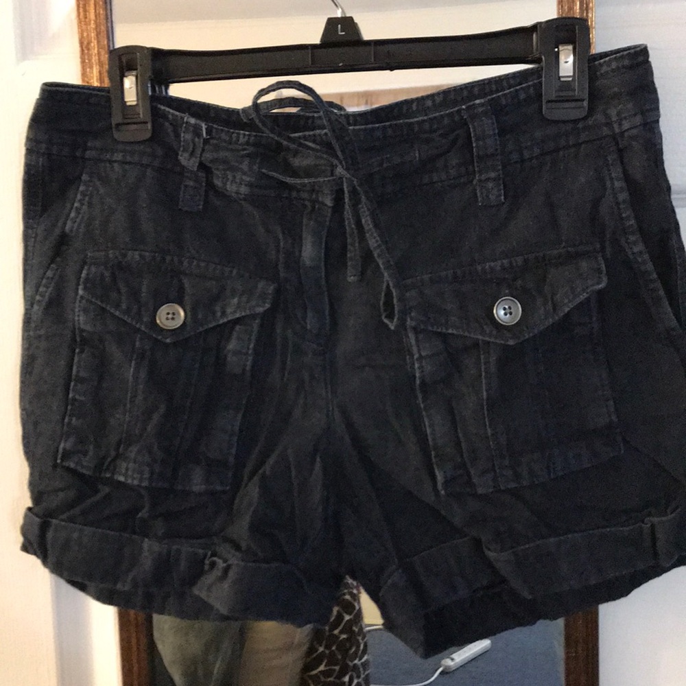 Denim cargo shorts